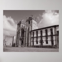 Impresión de la catedral de Oporto Posters