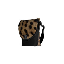 Impresión de la foto de la piel de Jaguar Bolsa Messenger