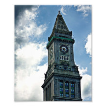Impresión de la foto de la torre de reloj de Bosto