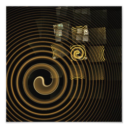 Impresión de la foto del arte abstracto de la hipn