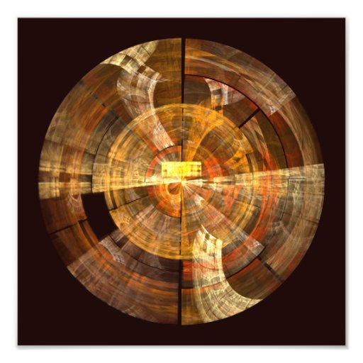 Impresión de la foto del arte abstracto de la inte