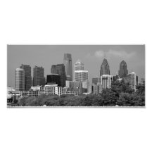 IMPRESIÓN de la FOTO del horizonte de Philadelphia