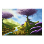 impresión de la foto del paisaje de la fantasía de