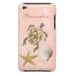 Impresión de la joya de la tortuga de mar, estrell iPod touch funda