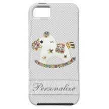 Impresión de la joya del caballo mecedora personal iPhone 5 funda