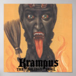 Impresión de la lona de Krampus Poster