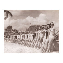 Impresión de la lona de los bañadores del vintage  impresion en lona