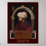 Impresión de la lona de Mehmet II del sultán Posters