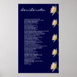 Impresión de la lona del ~ de los desiderátums poster