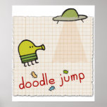 Impresión de la lona del salto del Doodle Posters
