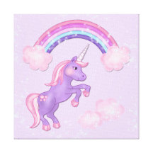 Impresión de la lona del unicornio lona estirada galerías