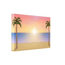 Impresión de la lona: Escena de la puesta del sol/ Lona Estirada Galerias