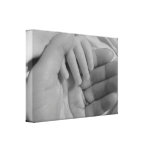 Impresión de la mano del bebé y de la madre impresion en lona