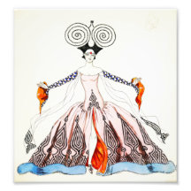 Impresión de la moda del art déco de Jorte Barbier Impresión Fotográfica