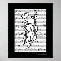 impresión de la música para las paredes posters