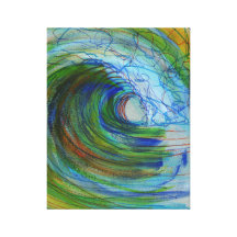 impresión de la onda del arte que practica surf impresion en lona