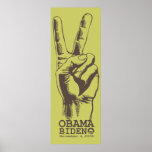 Impresión de la paz de Obama Biden Posters