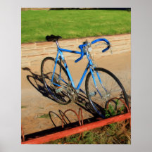 Impresión de la pintura de la bicicleta poster