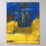 Impresión de la pintura del arte del collage del a poster