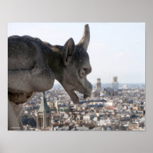 Impresión de la quimera 1 de Notre Dame Poster