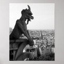 Impresión de la quimera 2 de Notre Dame Poster