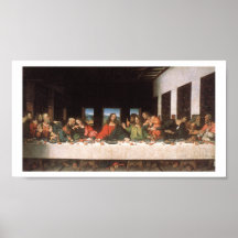 Impresión de la última cena de Leonardo DA Vinci-T Posters