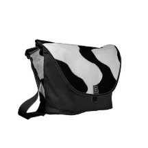 Impresión de la vaca bolsa de mensajeria 