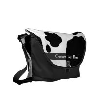 Impresión de la vaca de la diversión personalizada bolsas de mensajería
