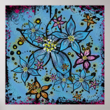 Impresión de las flores de Stardust Posters