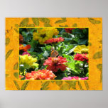 Impresión de las flores del verano posters