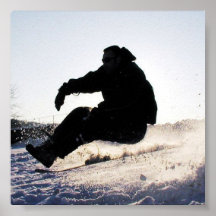Impresión de las imágenes de la snowboard poster