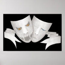 Impresión de las máscaras del teatro impresiones