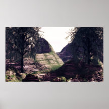 Impresión de las montañas posters