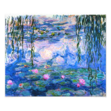 Impresión de los lirios de agua de Monet Fotografia