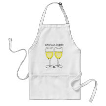 IMPRESIÓN DE LOS PARES DEL VINO BLANCO DEL PLACER  DELANTAL