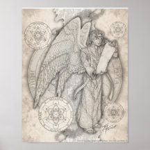 Impresión de Metatron del arcángel Poster