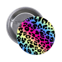 Impresión de neón del modelo del leopardo del arco pins