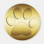 IMPRESIÓN DE ORO DE LA PATA IMANES  