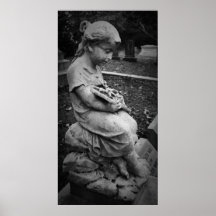 impresión de piedra del chica posters