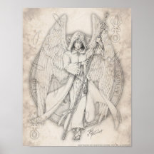 Impresión de Raphael del arcángel Poster