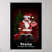 Impresión de Santa del zombi Posters