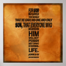 Impresión del 3:16 de Juan Posters