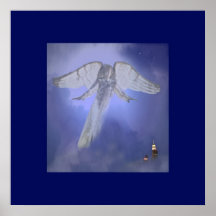 Impresión del ángel de guarda de Manhattan Poster