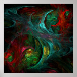 Impresión del arte abstracto de la génesis posters
