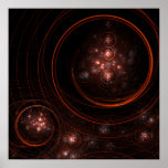Impresión del arte abstracto de la luz de las estr posters