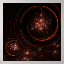 Impresión del arte abstracto de la luz de las estr posters