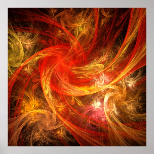 Impresión del arte abstracto de la tormenta de fue posters