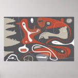 Impresión del arte abstracto de los sueños del mal impresiones