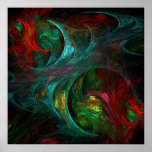Impresión del arte abstracto de Nova de la génesis Posters
