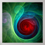 Impresión del arte abstracto de Red Storm Impresiones